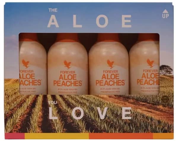 Miniature 2 de 4-Pack Forever Aloe Peaches - 4 x 1 Litre