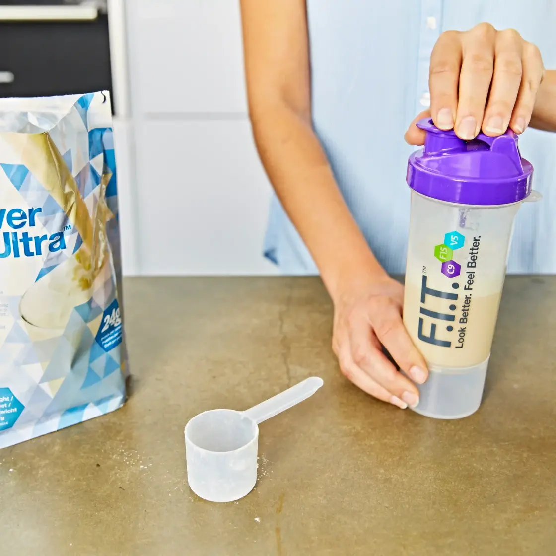 Miniature 2 de Shaker Forever FIT C 9  F15 pour mélange protéiné
