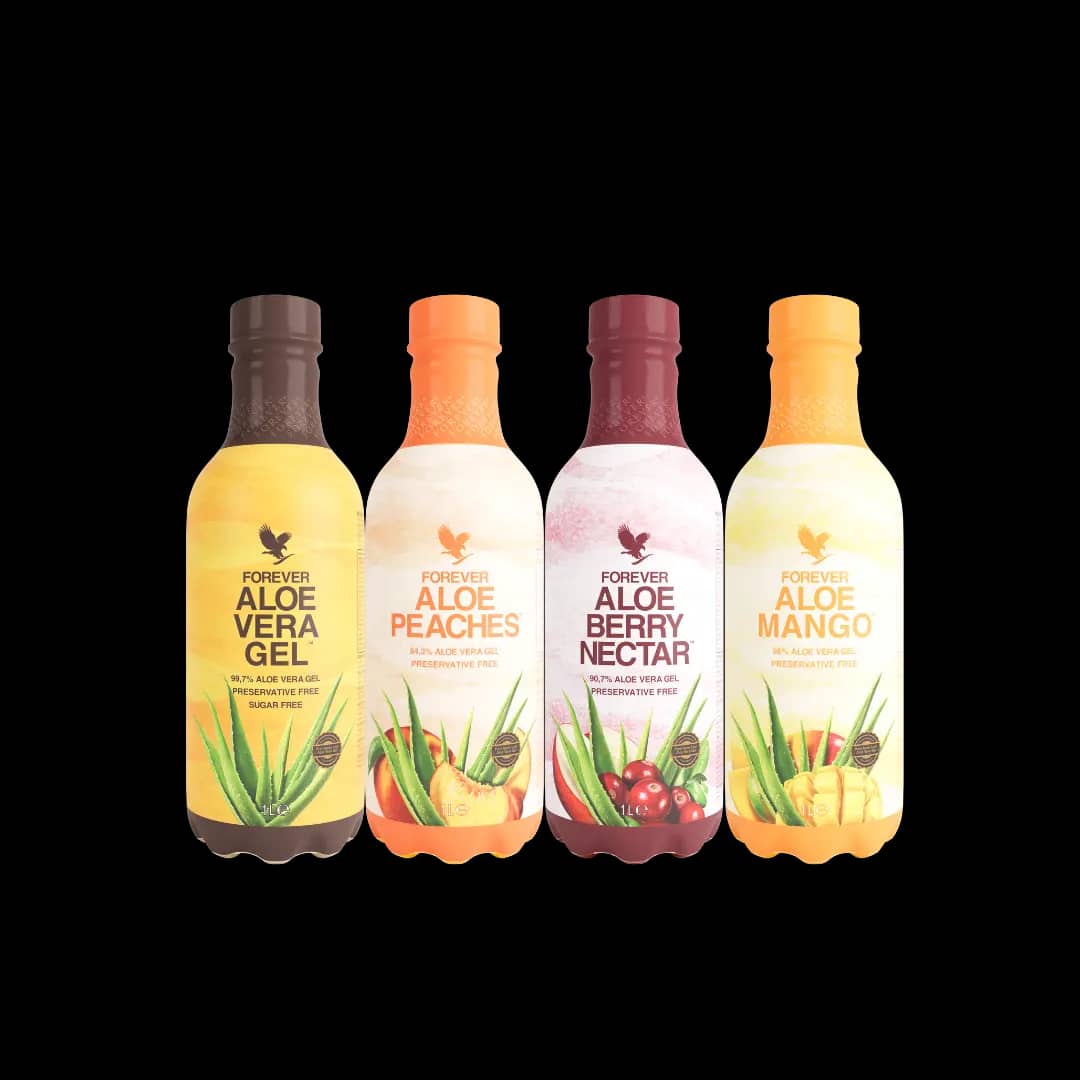 Miniature 1 de  4-Pack Mix Pulpe Aloe Vera à Boire Forever - 4 saveurs
