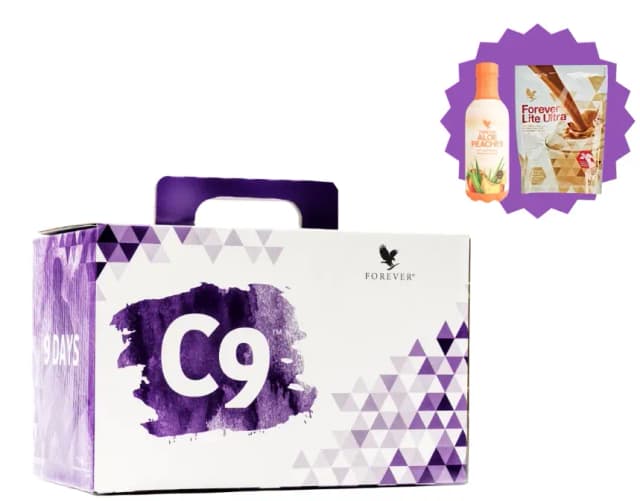 Nouveau C9 2025 Aloe Pêche Chocolat de Forever 