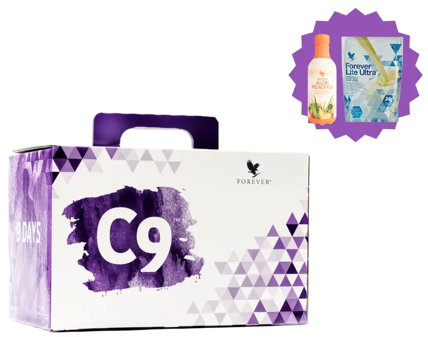 Nouveau C9 2025 Aloe Pèche  Vanille Programme Foreverliving 