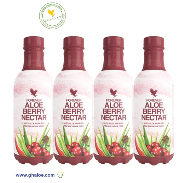 4-Pack Forever Aloe Berry Nectar - 4 x 1 Litre